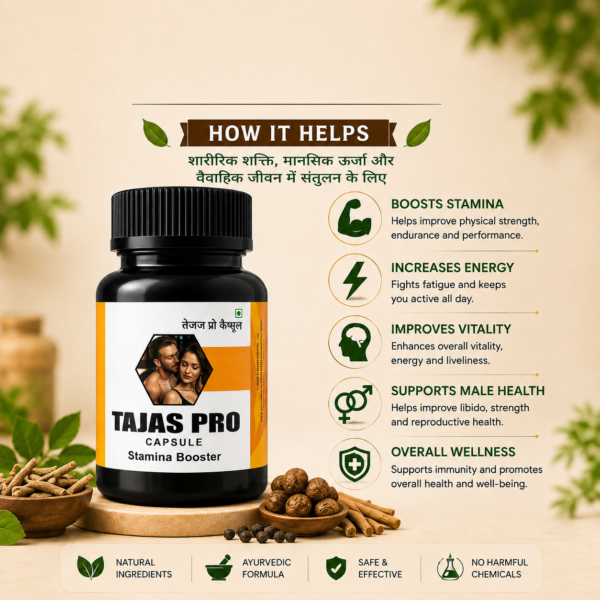 Tajas Pro Herbal Capsule for Men's Vitality and Energy