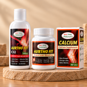 Ayurvedic Joint Care Combo Pack - Oil Tablet Calcium
