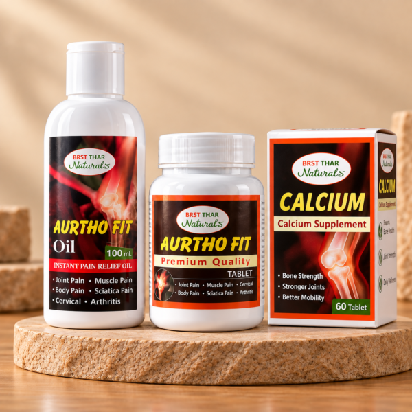 Ayurvedic Joint Care Combo Pack - Oil Tablet Calcium